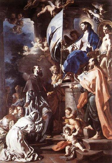 Francesco Solimena St Bonaventura Receiving the Banner of St Sepulchre from the Madonna Germany oil painting art
